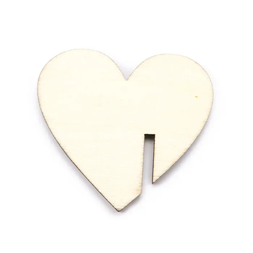 Set van 10 hartvormige glasmarkeerders - 10 stuk Set van 10 hartvormige glasmarkeerders - 10 stuk