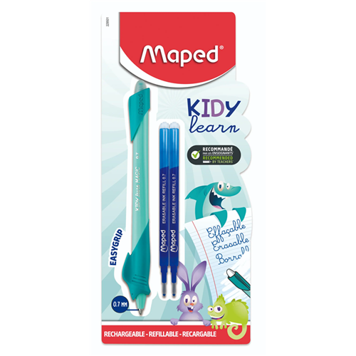 Stylo effaçable rechargeable Maped Kidy Learn Magic + 2 recharges Stylo effaçable rechargeable Maped Kidy Learn Magic + 2 recharges